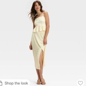 a new day Cream Skirt Set